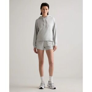 Quince Womens SuperSoft Fleece Pullover Sweatshirt Size S Heather Gray